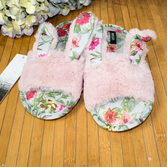 kensie bunny slippers
